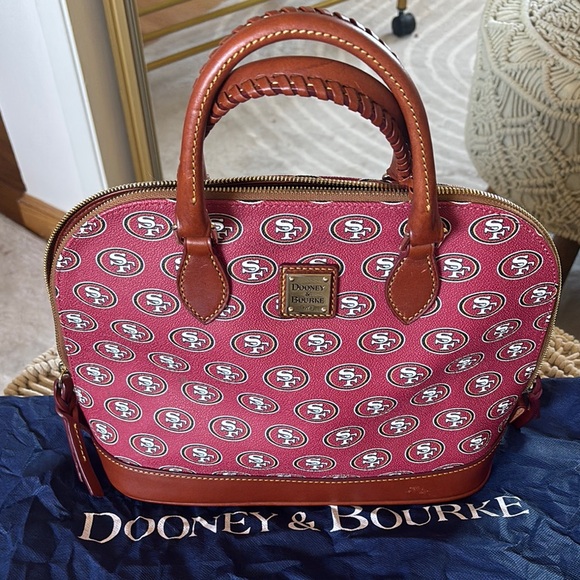 Dooney & Bourke Handbags - Dooney & Bourke 49ER Satchel with Leather Trim